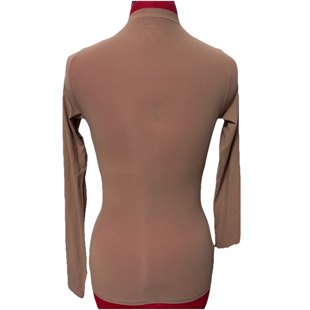 Skims Women’s Tan Long Sleeve Shirt Size XS - Picture 4 of 6